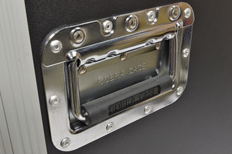 Cobra Rack Flight Case – 10U Sloping Top, 12U Bottom Space for Audio Gear